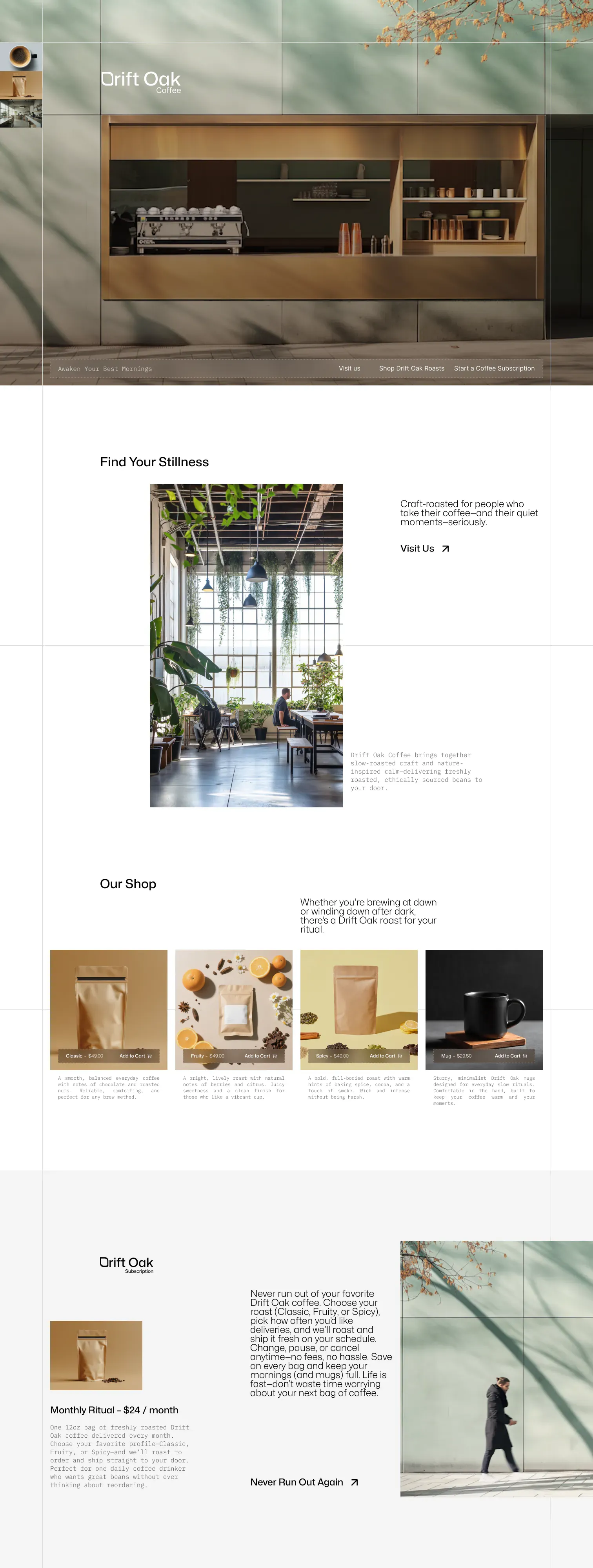 Drift Oak Coffee, Kaffeerösterei