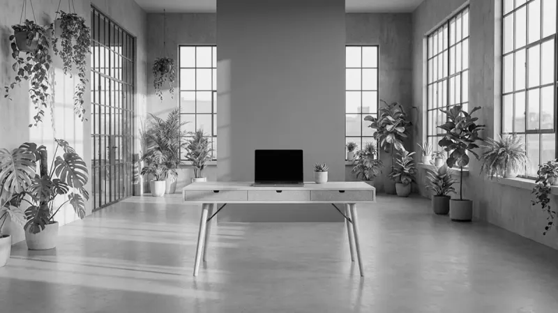 photo an office in a studio